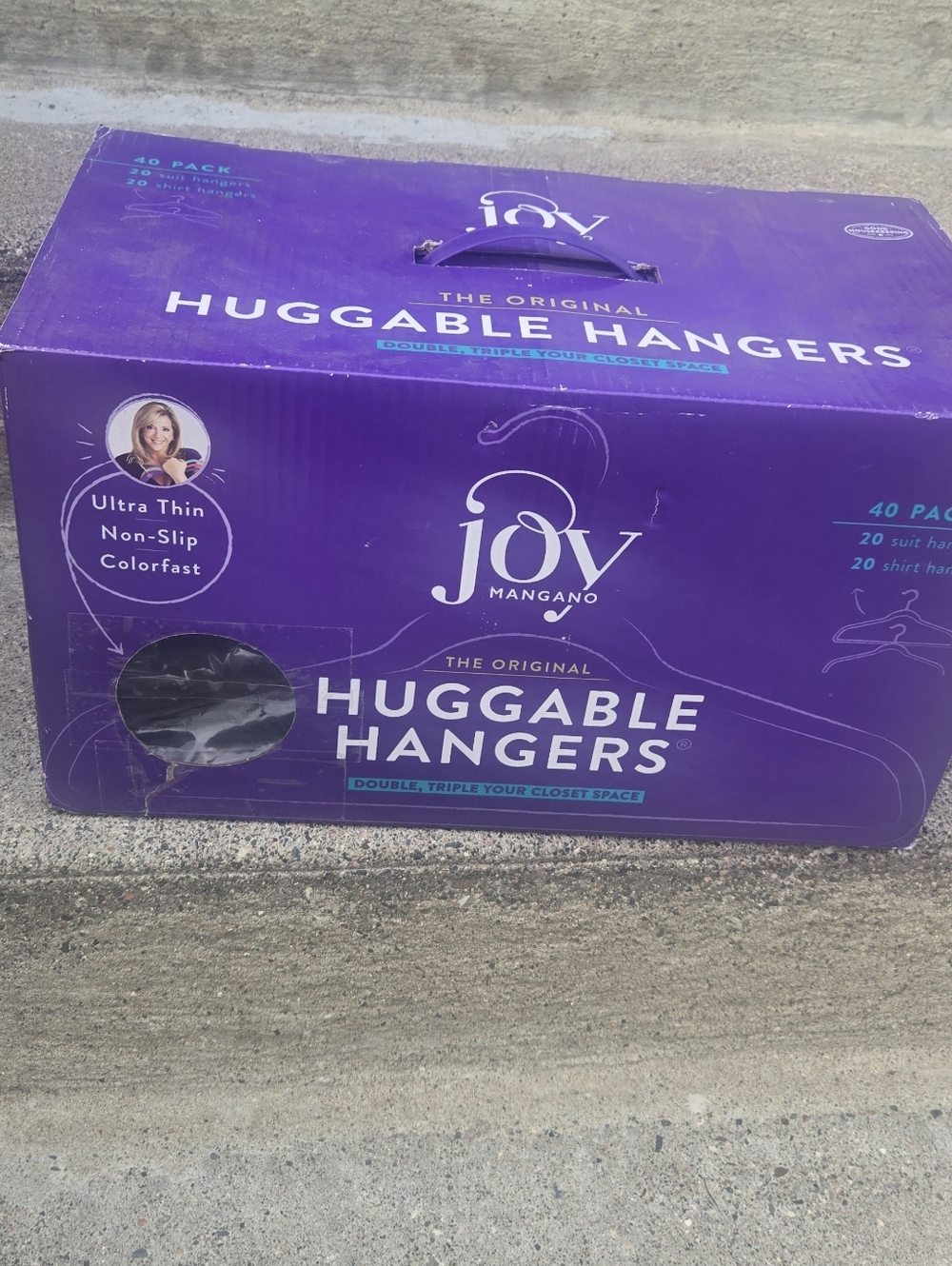 Joy Mangano Huggable Hangers - Purple Pack